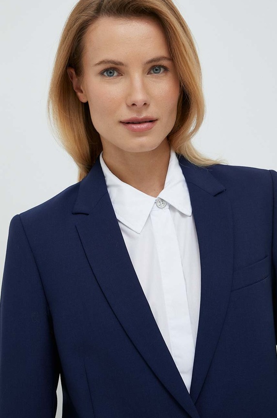 PS Paul Smith marynarka lniana granatowy W2R.248J.J30408