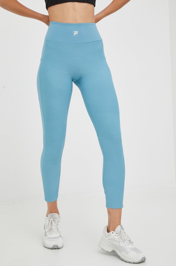 Fila legginsy z elastanem niebieski FAW0202