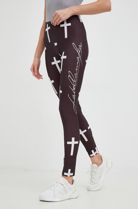 LaBellaMafia legginsy treningowe Hardcore wzorzyste czarny LB.26105