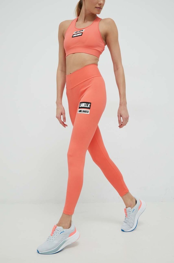 LaBellaMafia legginsy treningowe Go On LB.26360 pomarańczowy AW22