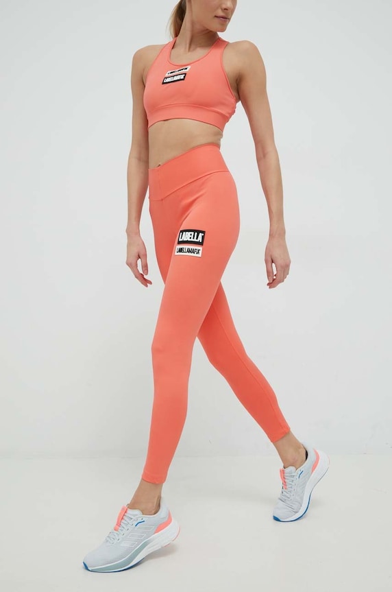 LaBellaMafia legginsy treningowe Go On LB.26360 pomarańczowy AW22