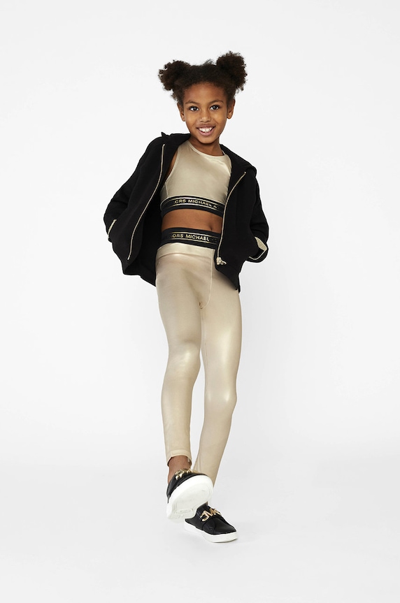 Michael Kors leggings per bambini maglia oro R14116.156