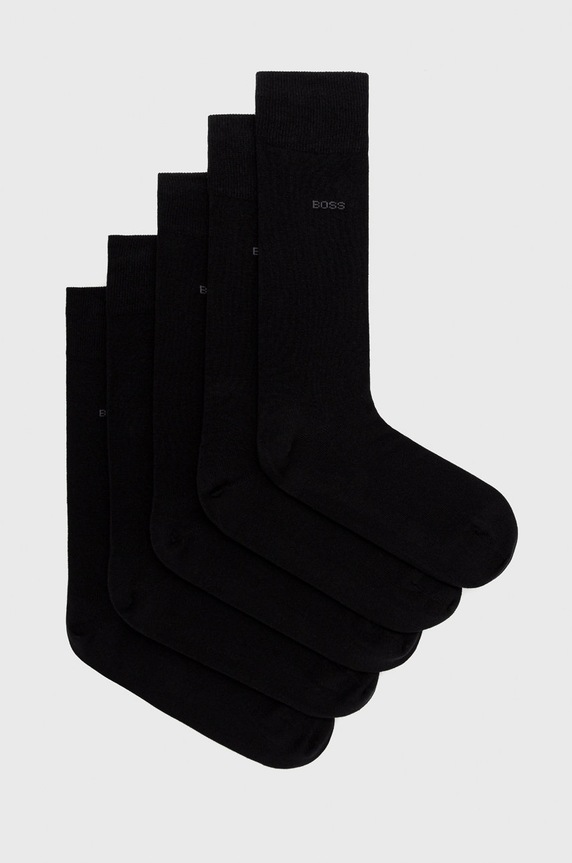 BOSS skarpetki (5-pack) 5P RS Uni CC skarpetki długie czarny 50478221