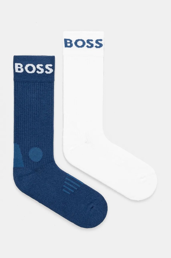 Ponožky BOSS 2-pack dlouhé ponožky modrá 50467707