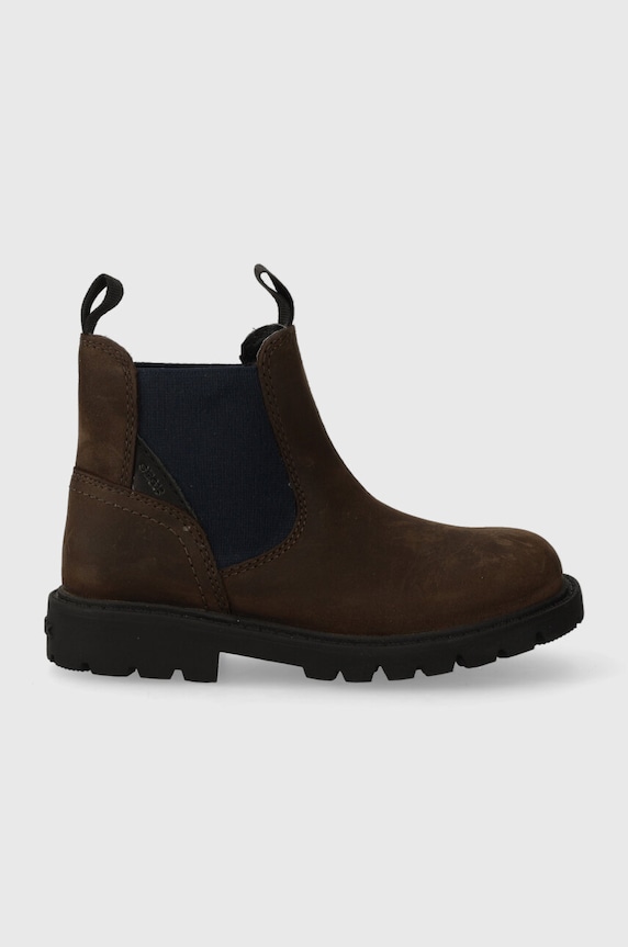 Geox gyerek magascipő velúrból textil barna J16FAA.00045.26.27