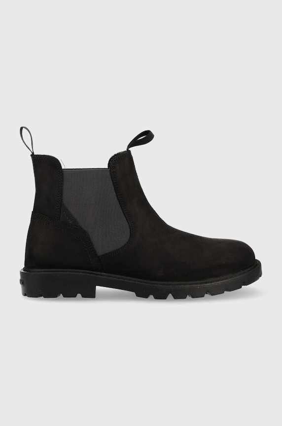 Geox cizme chelsea din piele intoarsa usor izolat negru J16FAA.00045.36.39