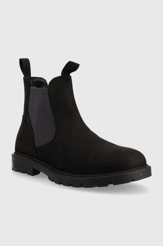 Geox cizme chelsea din piele intoarsa J16FAA.00045.36.39 negru AW22
