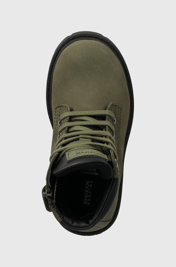 Dječje cipele od brušene kože Geox zelena J16FAB.032BC.26.27