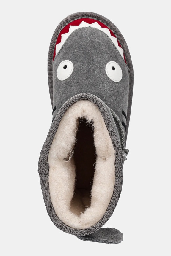 Emu Australia śniegowce zamszowe dziecięce Shark szary K10589.Shark