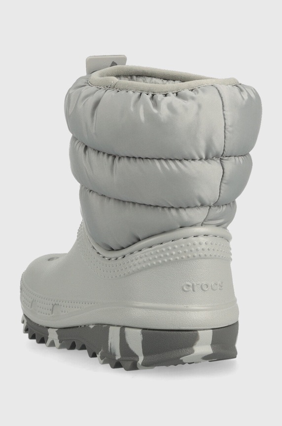 Chłopiec Crocs śniegowce dziecięce 207683.CROCS.CLASSIC.NEO.PUFF.BOOT.T szary