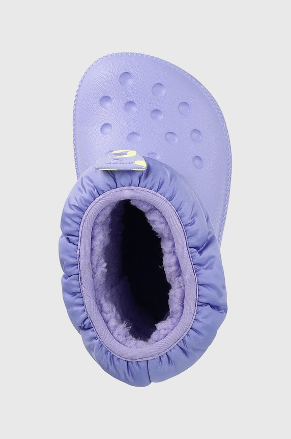 Crocs śniegowce dziecięce fioletowy 207683.CROCS.CLASSIC.NEO.PUFF.BOOT.T