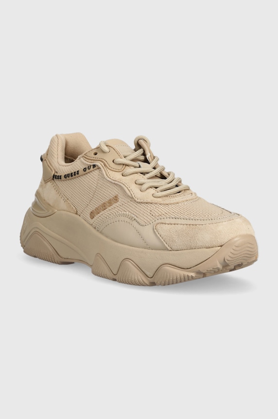 Guess sneakersy MICOLA FL7MIC.LEA12.NUDE beżowy AW22