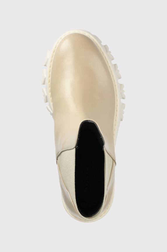 Patrizia Pepe bőr bokacsizma bézs CY9814.L011.B732