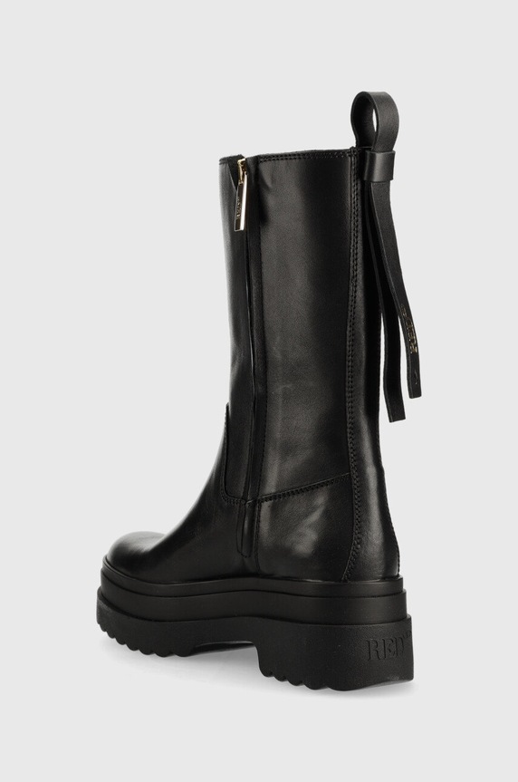 Obuwie Red Valentino botki skórzane 1Q0S0G11DMH.0NO czarny