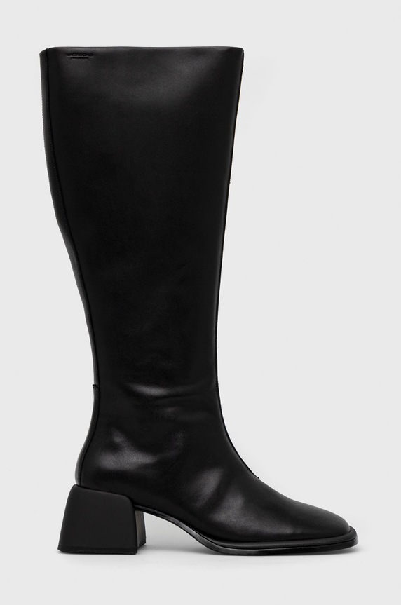 Kožne čizme Vagabond Shoemakers zrnata koža crna 5445.101.20