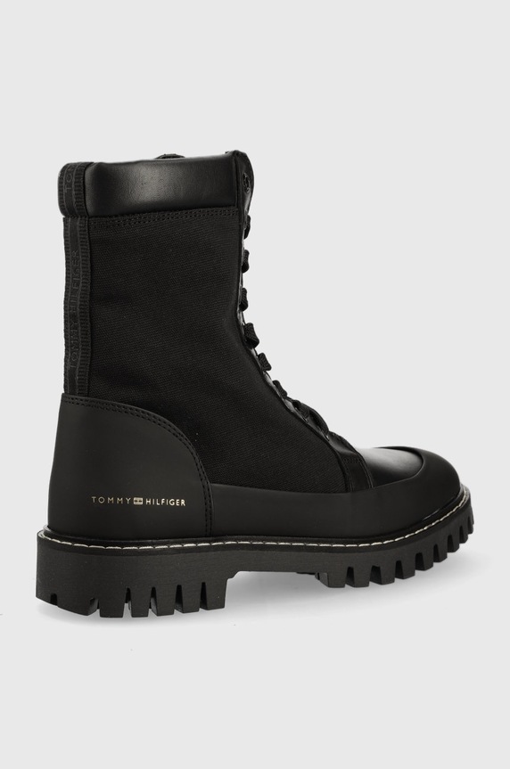 Farmářky Tommy Hilfiger Th Casual Lace Up Boot FW0FW06549.BDS černá AW22