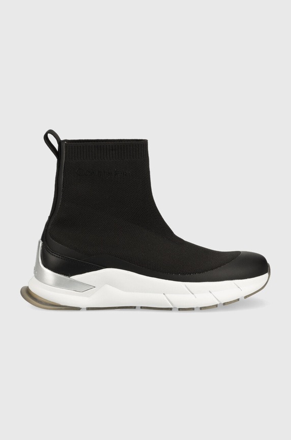 Calvin Klein sneakersy Sock Boot syntetyczny czarny HW0HW01177.BAX