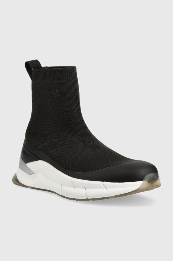 Calvin Klein sneakersy Sock Boot HW0HW01177.BAX czarny AW22