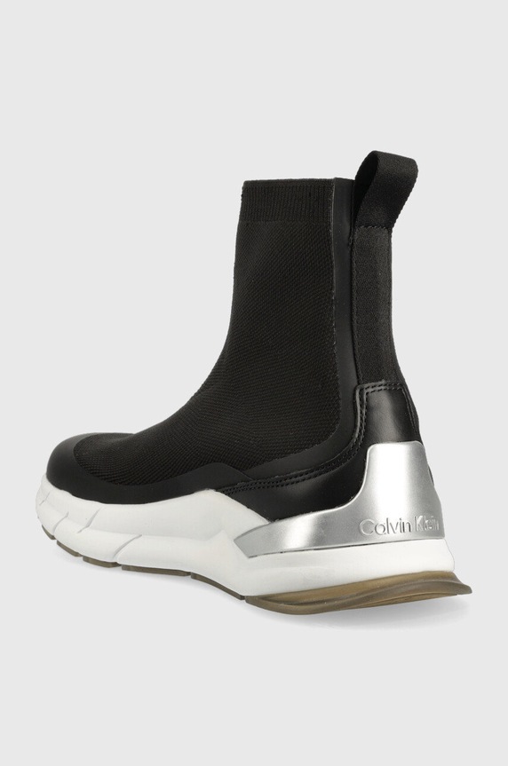 Obuwie Calvin Klein sneakersy Sock Boot HW0HW01177.BAX czarny