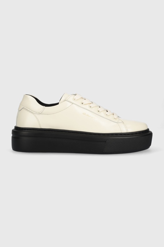Gant sneakersy skórzane Alincy platforma beżowy 25531289.G199
