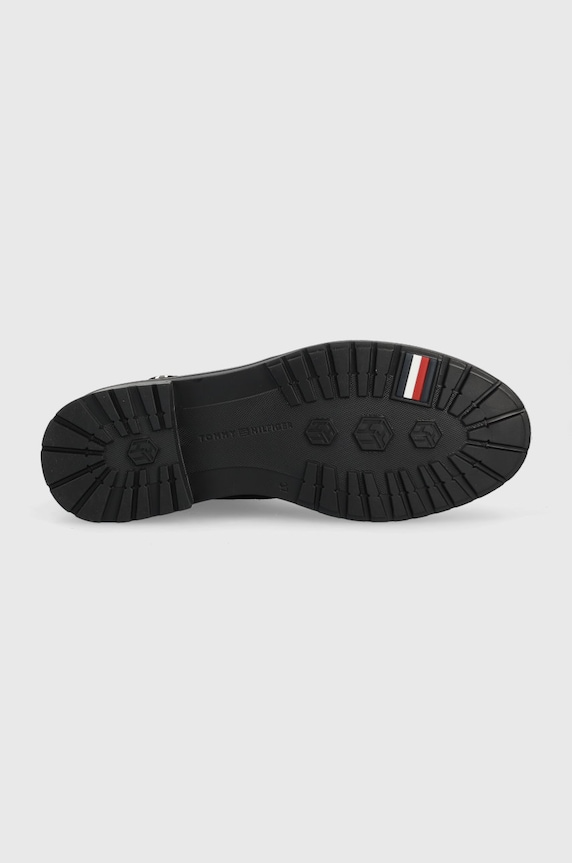 Tommy Hilfiger magasszárú cipő velúrból FW0FW06742.BDS fekete