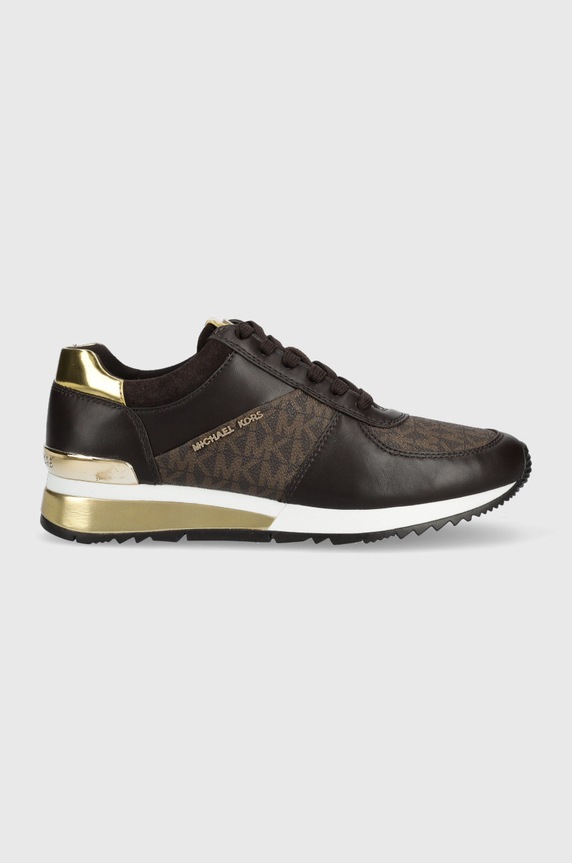 MICHAEL Michael Kors sneakersy Allie imitacja skóry licowej brązowy 43R6ALFP2B.200