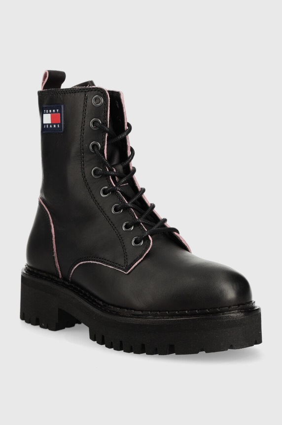 Farmářky Tommy Jeans Urban Tommy Jeans Piping Boot EN0EN01997.0GO černá AW22