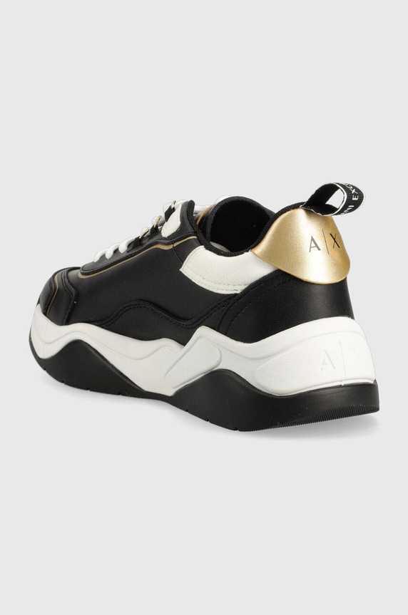 Obuwie Armani Exchange sneakersy skórzane XDX104.XV580.S038 czarny