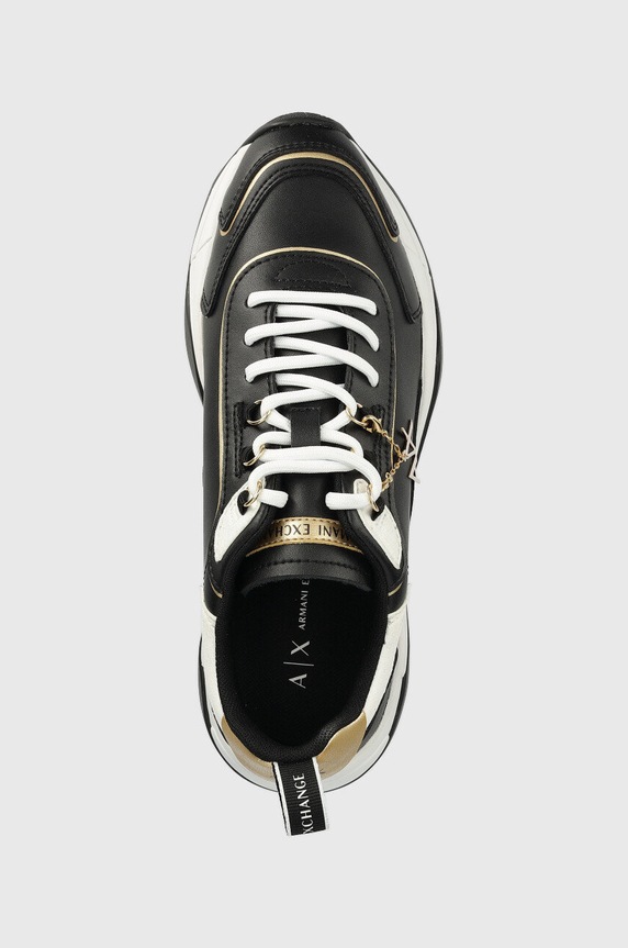 Armani Exchange sneakersy skórzane czarny XDX104.XV580.S038