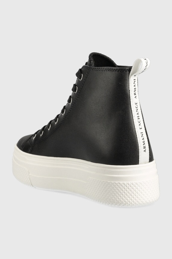 Scarpe Armani Exchange scarpe da ginnastica in pelle XDZ021.XV571.N642 nero
