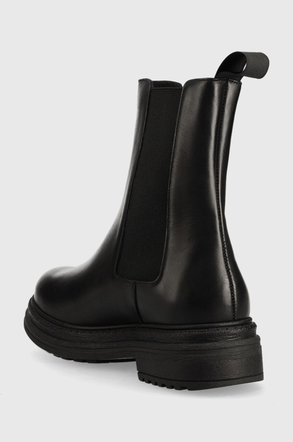 Scarpe Marella stivaletti chelsea in pelle Cuscino CUSCINO.002 nero
