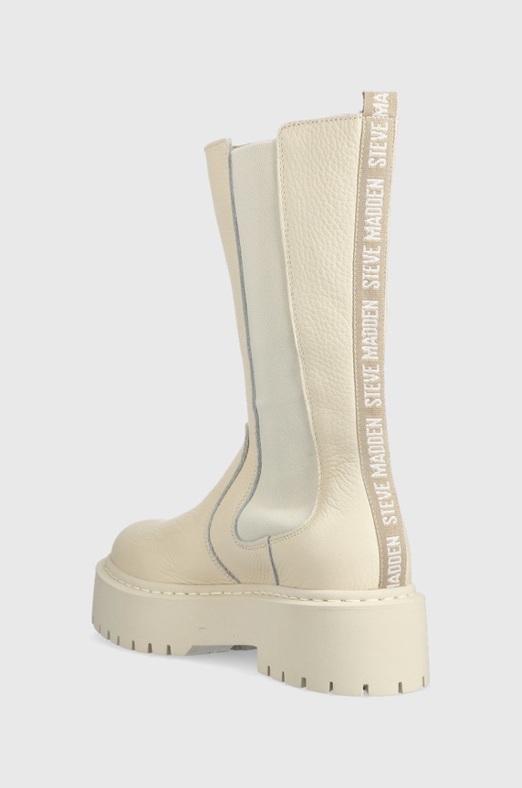 Obuwie Steve Madden Sztyblety skórzane Vivianne SM11001286.287 beżowy