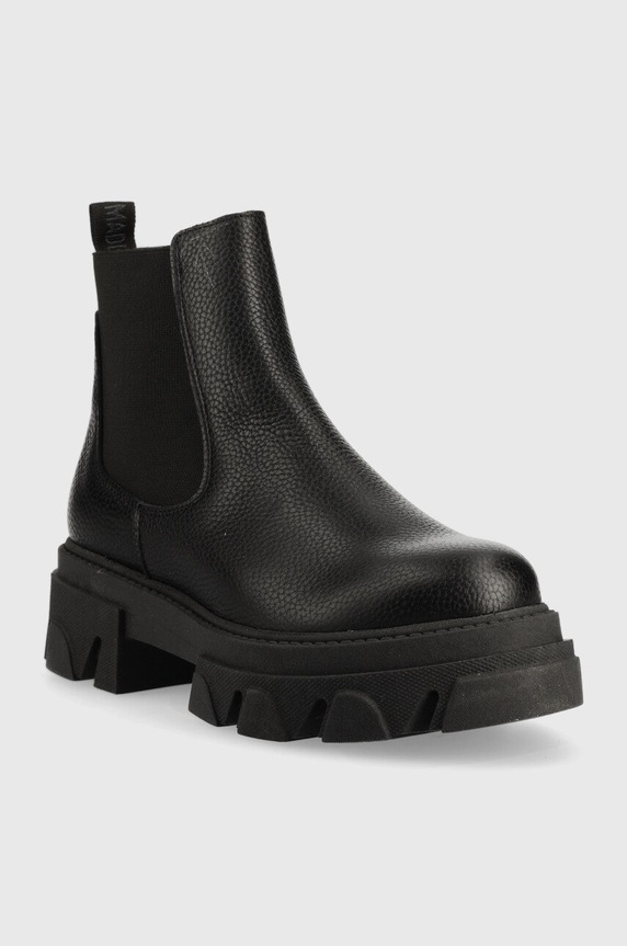 Kožne gležnjače Steve Madden Mixture SM11001800.017 crna AW22