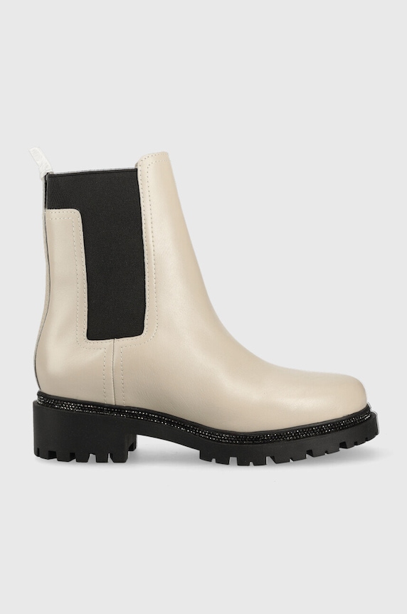 Usnjeni chelsea Dkny Rick Ravna bež K3277812.2E9