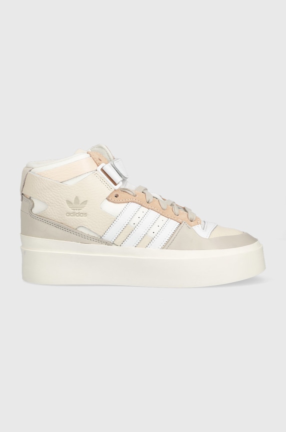 Tenisky adidas Originals Forum Bonega imitácia kože béžová GW7061