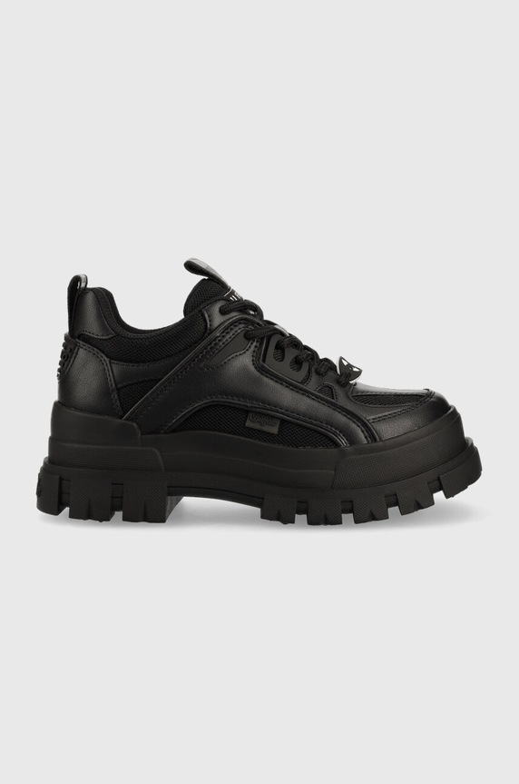 Buffalo sneakersy Aspha Hyb imitacja skóry licowej czarny 1622107.BLK