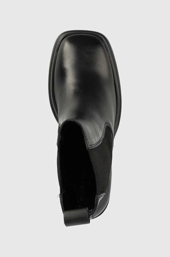 Kožené kotníkové boty Kurt Geiger London Stomp Heeled Chelsea černá 9319000109.BLK