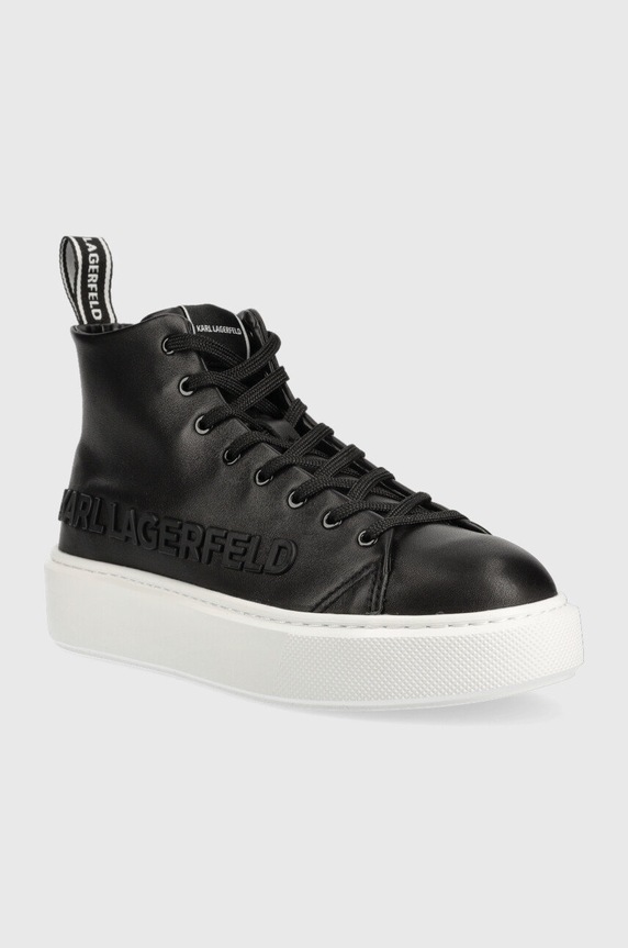 Kožené tenisky Karl Lagerfeld MAXI KUP KL62255A.000 černá AW22