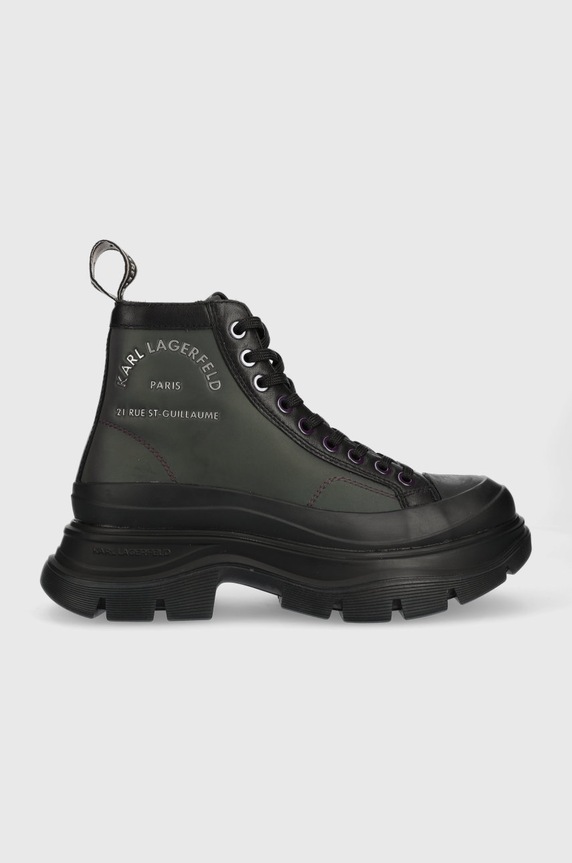 Μποτάκια Karl Lagerfeld Luna συνθετικό μαύρο KL42954I.HXI