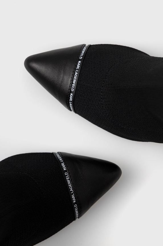 Členkové topánky Karl Lagerfeld Panache Hi čierna KL31361A.K00