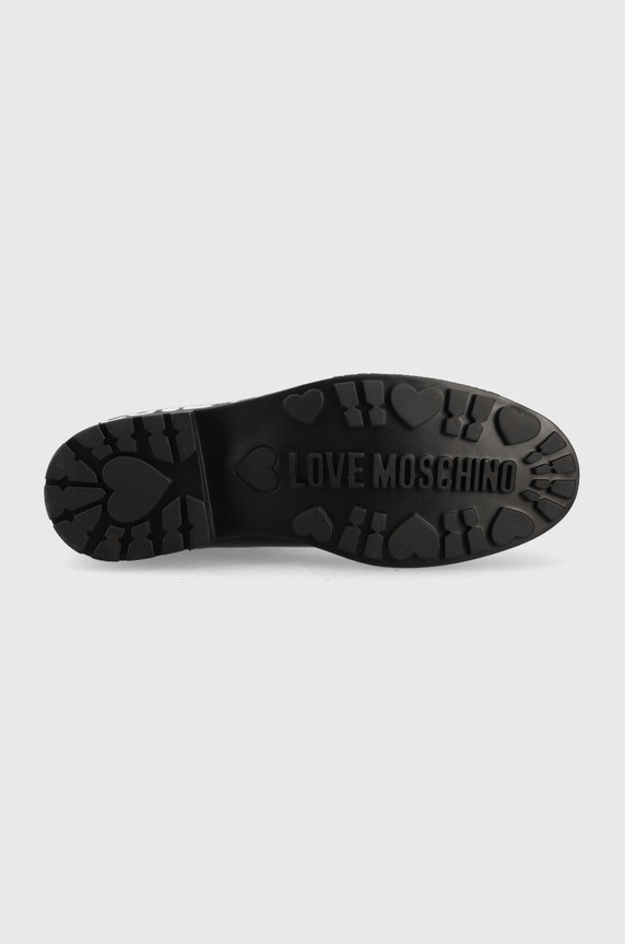 Love Moschino ghete chelsea de piele JA21084G1FIA0000 negru