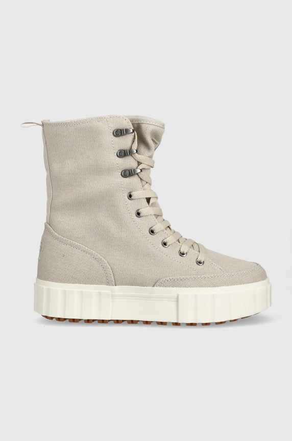 Πάνινα παπούτσια Fila Sandblast πλατφόρμα μπεζ FFW0186