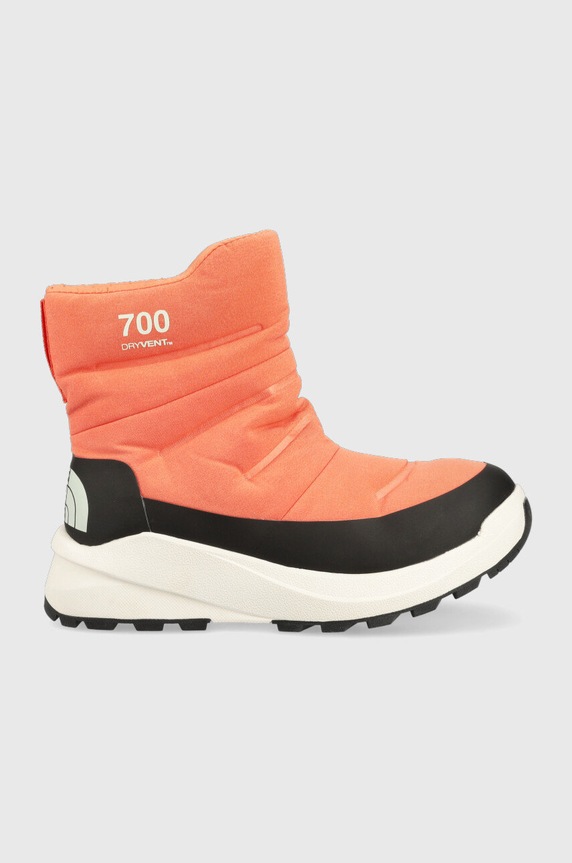 Апрески The North Face WOMEN S NUPTSE II BOOTIE WP с изолация оранжев NF0A5G2I4C51
