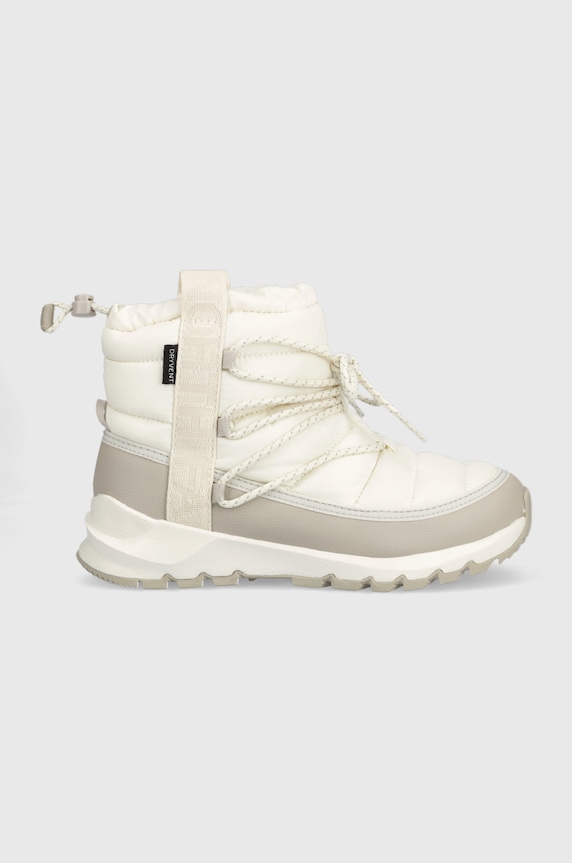 The North Face śniegowce WOMEN S THERMOBALL LACE UP WP syntetyczny beżowy NF0A5LWD32F1