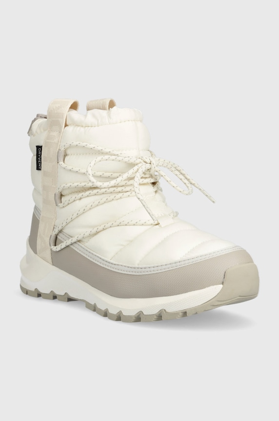 The North Face śniegowce WOMEN S THERMOBALL LACE UP WP NF0A5LWD32F1 beżowy AW22