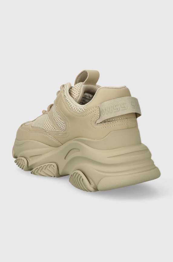 Obuwie Miss Sixty sneakersy skórzane 6W3QJ8870000 beżowy