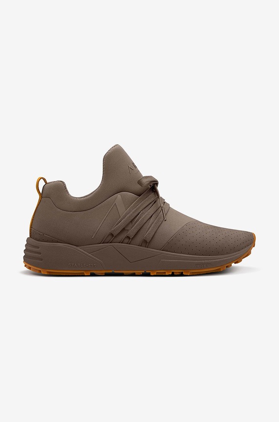 Sneakers boty Arkk Copenhagen Raven Nubuck S-E15 Vibram imitace semiše hnědá CR1421.0425.W
