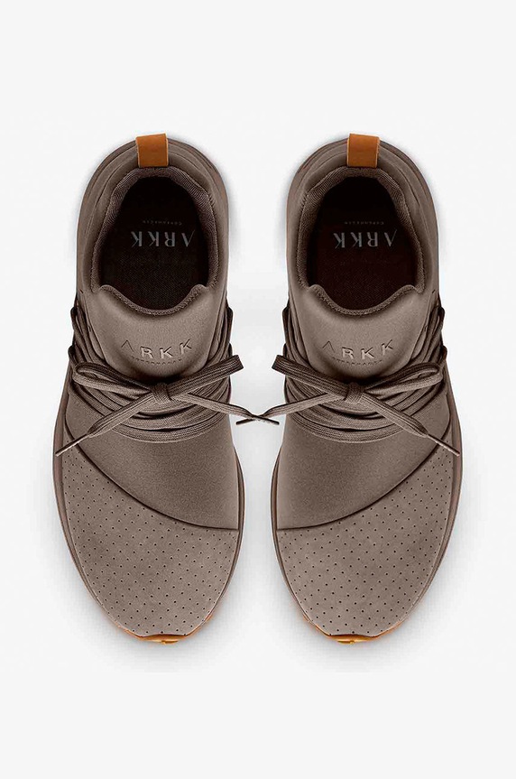 Boty Sneakers boty Arkk Copenhagen Raven Nubuck S-E15 Vibram CR1421.0425.W hnědá