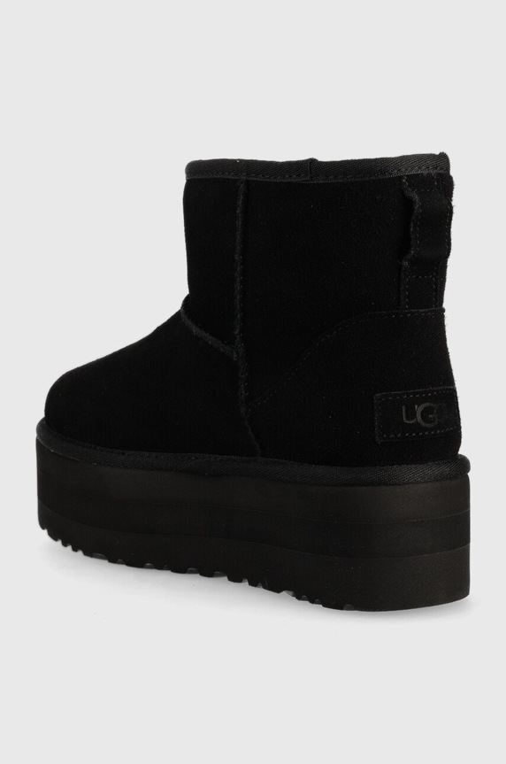 Obuv Kožené snehule UGG Classic Mini Platform 1134991.BLK čierna