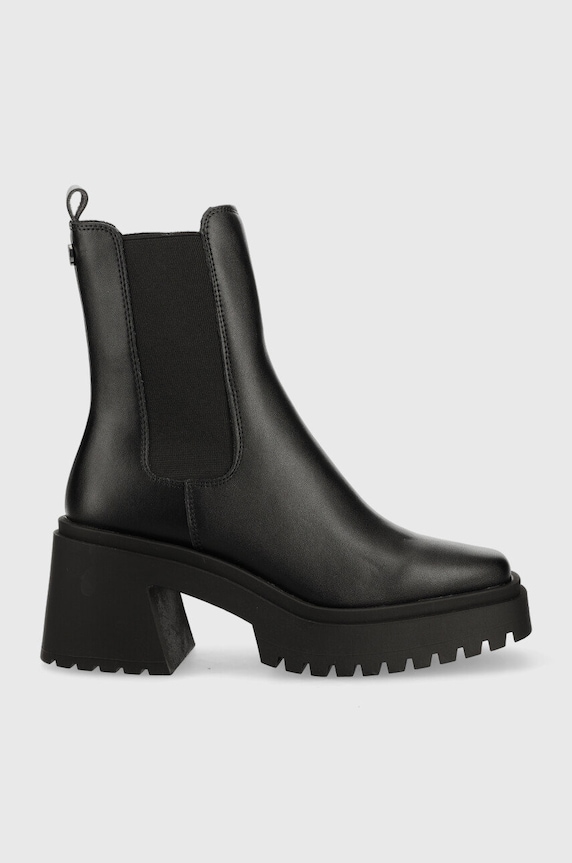 Шкіряні черевики Steve Madden Parkway лицьова шкіра чорний SM19000007.017